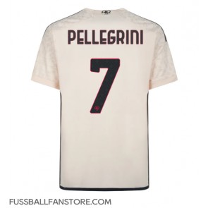 AS Roma Lorenzo Pellegrini #7 Replik Auswärtstrikot 2023-24 Kurzarm